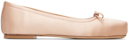 Pink Gabriella Satin Ballerina Flats