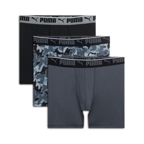 PUMA Men's Sportstyle Camo Boxer Briefs 3 Pack in Assorted Colour