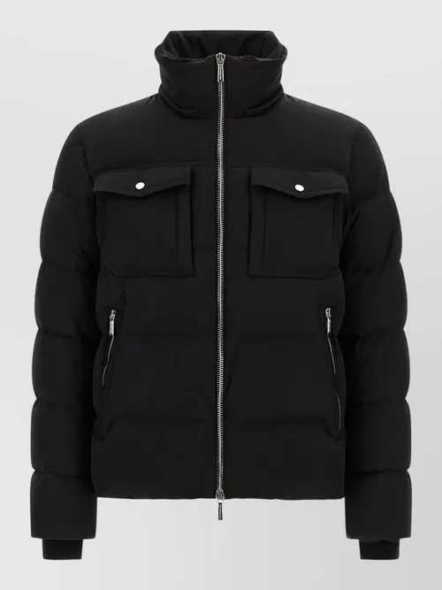 Moorer - alarick hooded bomber jacket acqua serie