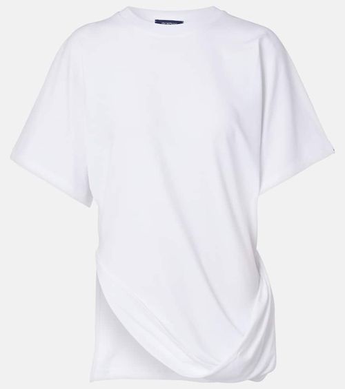 Keras asymmetric cotton-blend T-shirt