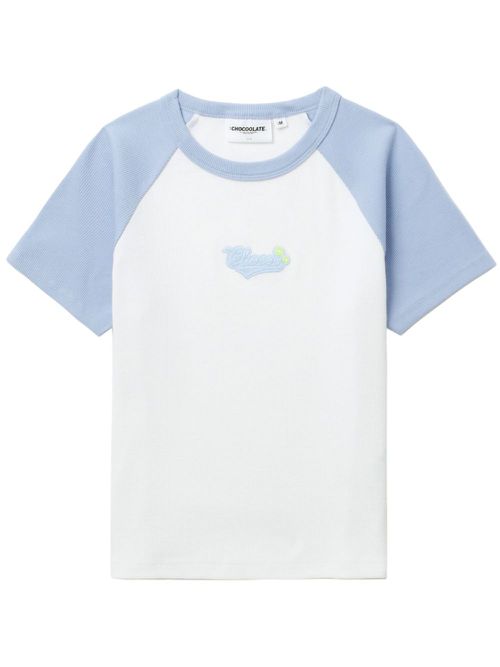 Logo-appliqué raglan T-shirt - White