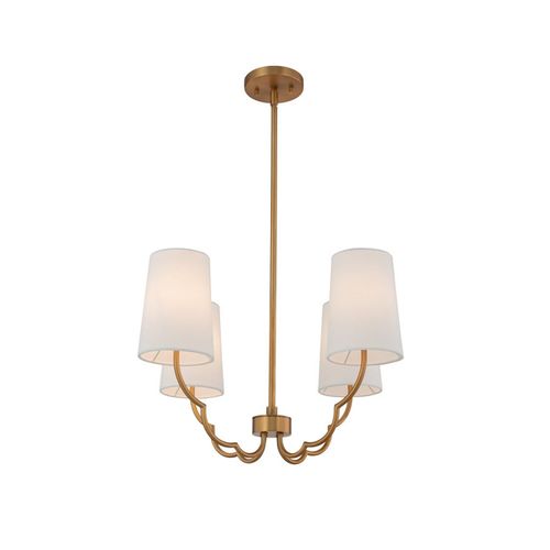 Sophia 4-Light Chandelier in New Bra