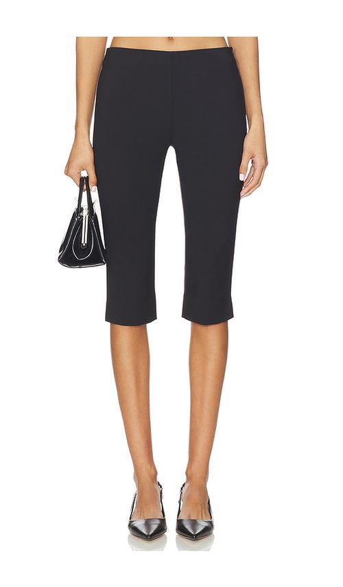EAVES Guro Tech Suiting Capri Pant in Black. S also in XS, XXS, M