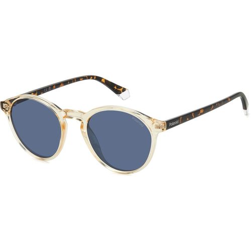 Polaroid Man Polaroid PLD 4153/S 40G/C3 Sunglasses Polycarbonate Yellow Blue Round Polarized