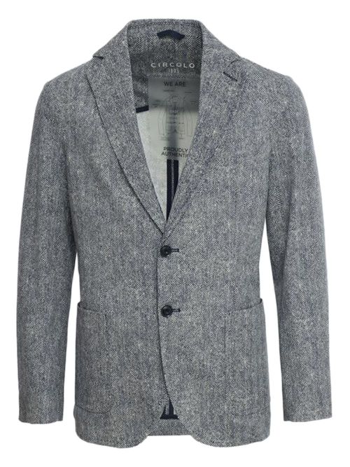 Circolo 1901 herringbone blazer - Blue