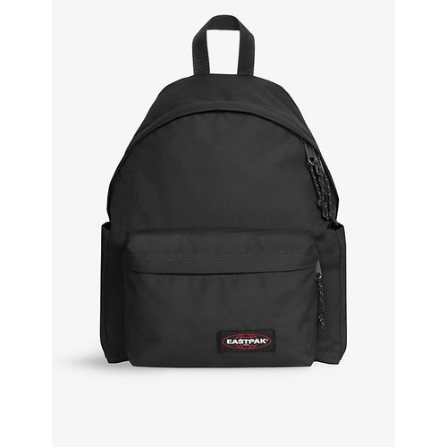 Mens Black Padded Pak'r Logo-patch Woven Backpack