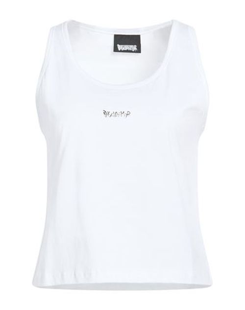 Woman Tank top White Size L Cotton