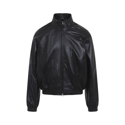 Black Mock Collar Jacket