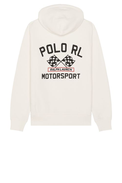 Polo Ralph Lauren Motorsport Graphic Hoodie in White