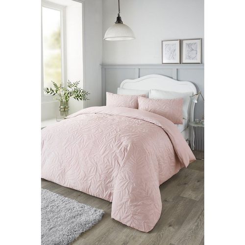 'Luana' Microfibre Pinsonic 3D Floral Design Duvet Cover Set