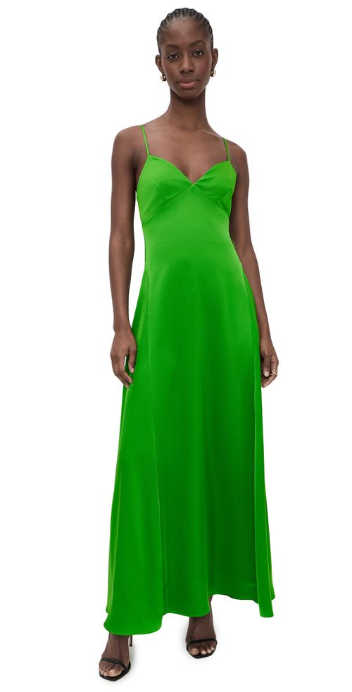 shamrock bridesmaid dresses Susana Monaco | Satin Slip Dress 33% viscose group-CMOB148 Blue Hanbok Court Dress Colour:Malibu Blue