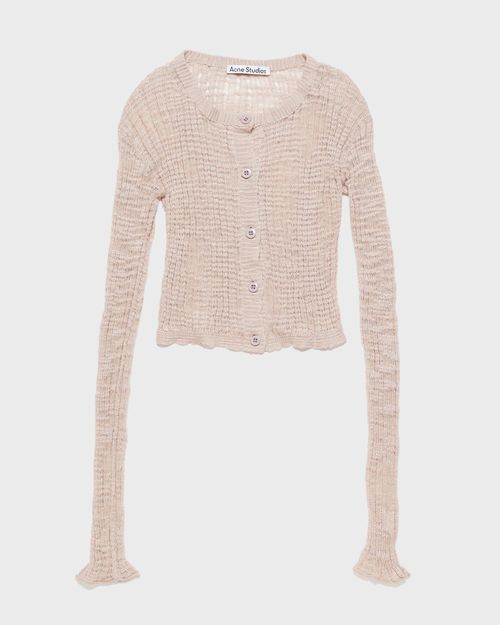 Acne Studios Wide Rib Cardigan Pink