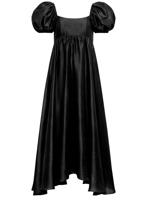 Rory silk midi dress - Black