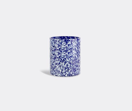 'macchia Su Macchia' Ivory And Blue Vase, Medium
