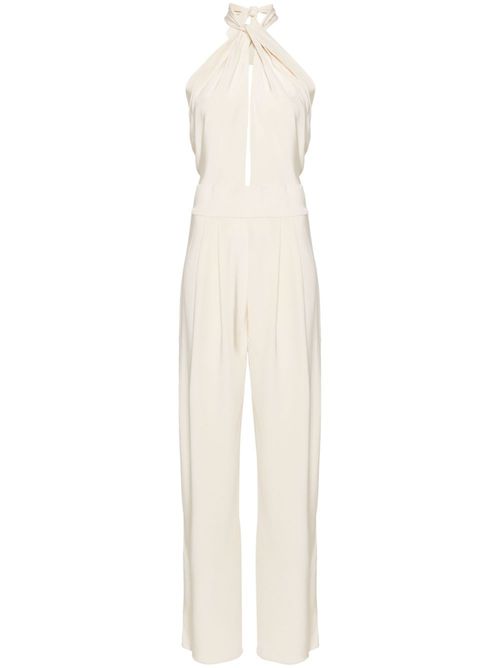 Mark Of Honor silk jumpsuit - Neutrals