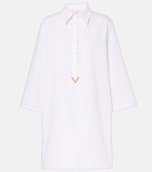 Cotton and linen minidress