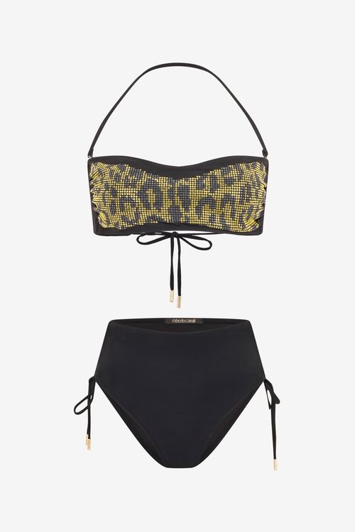 Bikini With Luminous Jaguar Motif