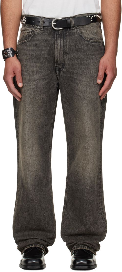 Black Third Cut Jeans