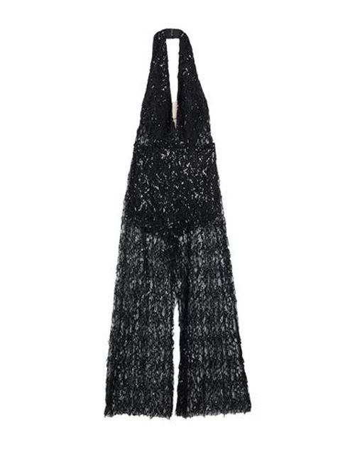 Woman Jumpsuit Black Size 6 Polyester