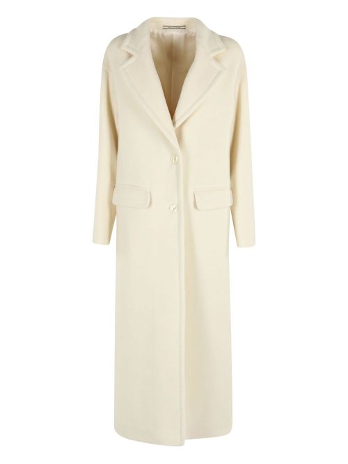 Wool single-breasted coat