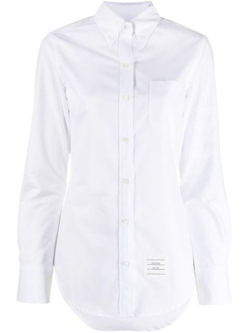 Long-sleeve button-fastening shirt