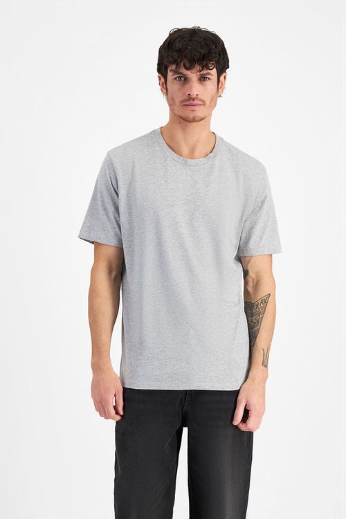 Men's Midweight Crew Tee in Electric Marle