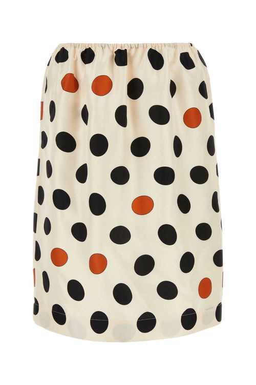 Printed Silk Skirt