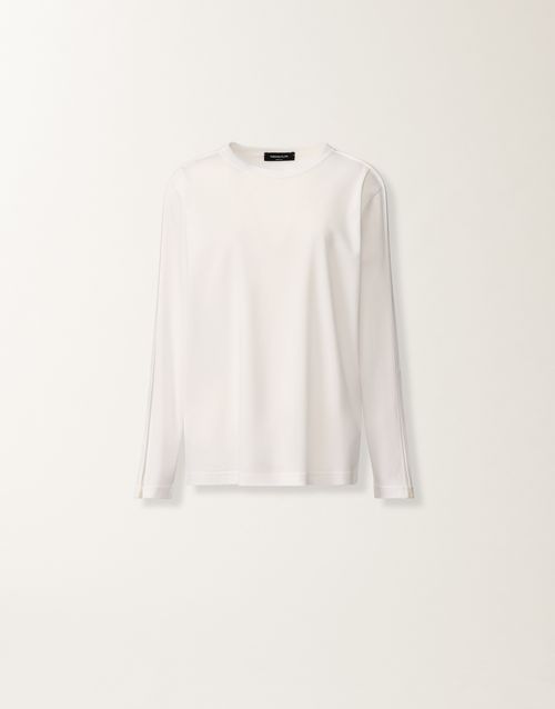 Optical white jersey T-shirt