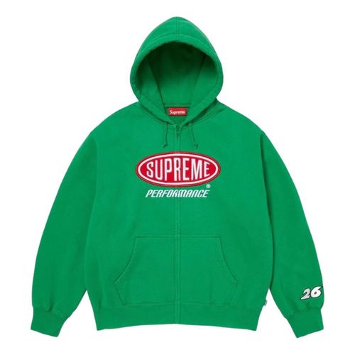 SS26 Performance Zip Up Hooded Sweatshirt 'Green'