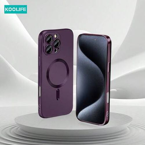 Magnetic Phone Case Koolife Magsafe Wireless Charging Soft Silicone Phone Case, Ultra-Thin Matte Finish, Anti-Scratch Metal Paint, Full Camera Pro