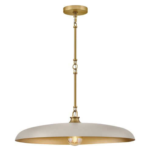 Lacquered Brass LED Chandelier from the Sadie Collection
