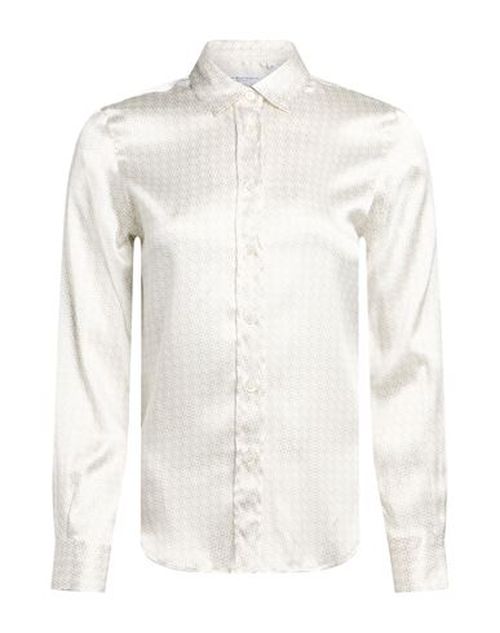 Woman Shirt Off white Size 6 Silk, Elastane