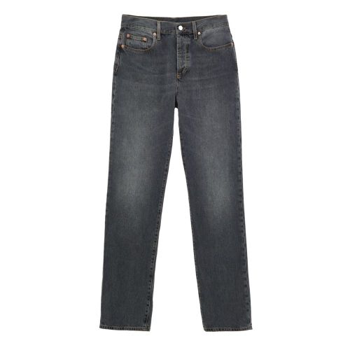 Cotton Denim Jeans — Gray
