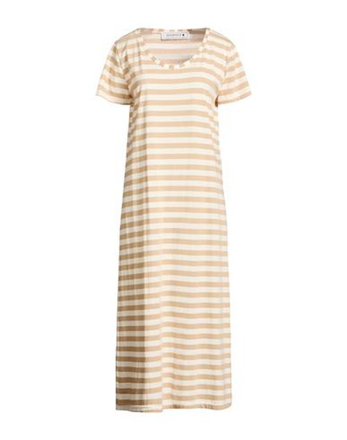 Woman Midi dress Sand Size L Cotton