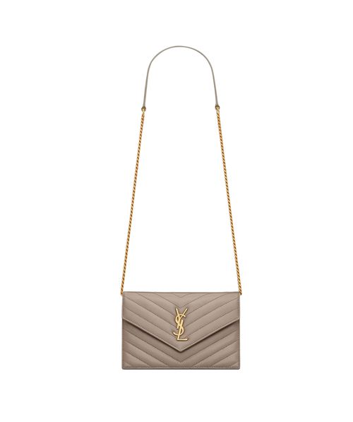 Cassandre envelope chain wallet in lambskin