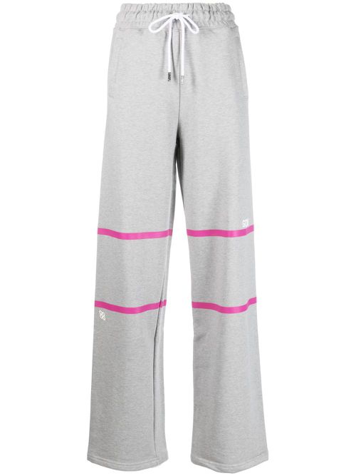 Logo-print drawstring-waistband track pants - Grey