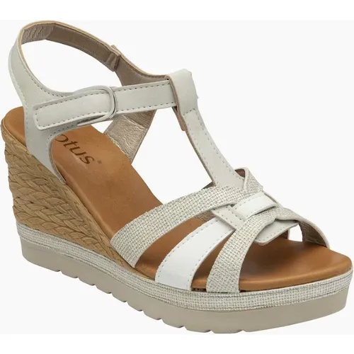 Lotus Women's Cavallo Womens Wedge Sandals - Tan