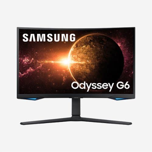 "Odyssey BG65 27"" 1000R Curved QHD 240Hz 1ms FreeSync Premium Pro Smart Gaming Monitor with HDR600(DisplayPort, HDMI) - Black"
