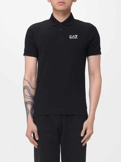 Polo Shirt Men color Black
