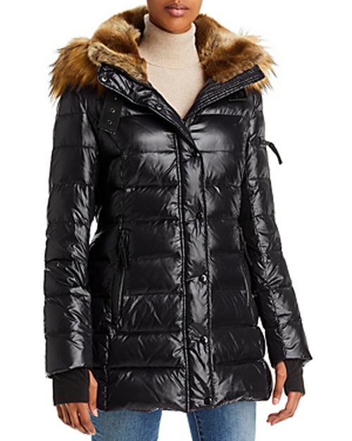 Chelsea Faux Fur Trim Puffer Jacket - 100% Exclusive