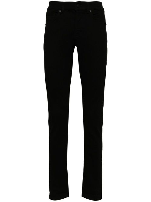 George mid-rise tapered jeans - Black