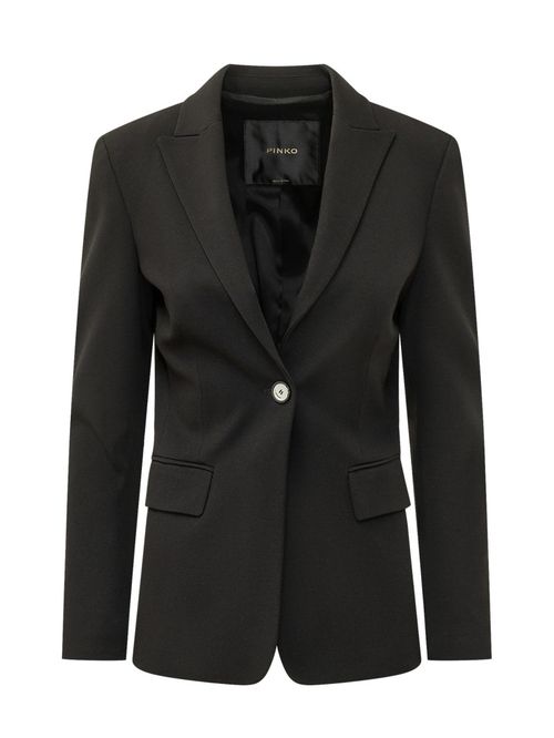 Black Notched Lapel Blazer