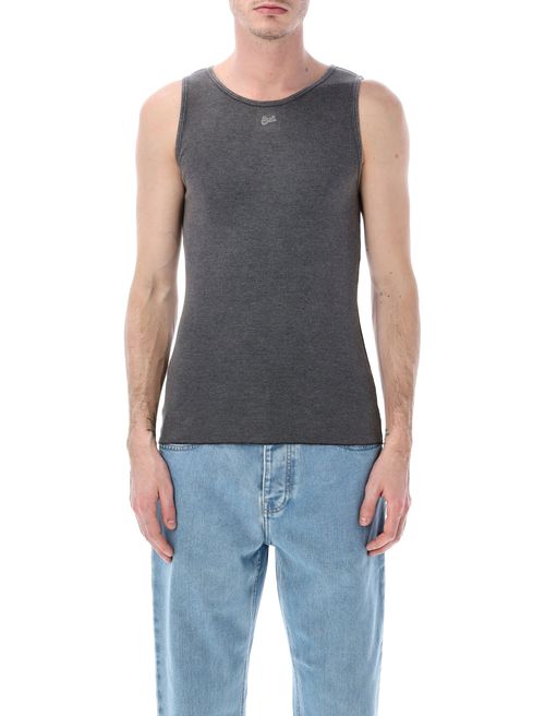 Slim Fit Ribbed Tank Top - Men's