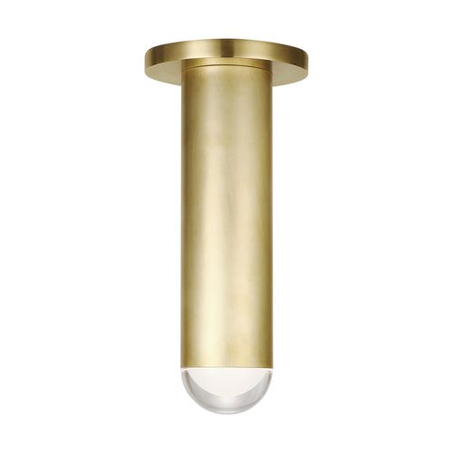 Ebell 1-Light 9.70"H LED Flush Mount in Natural Bra