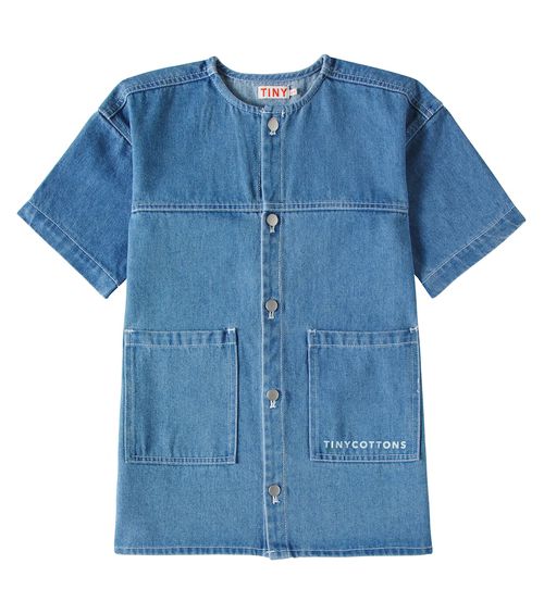 Tinycottons Logo denim dress