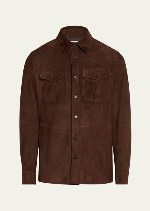 Suede Shirt Jacket