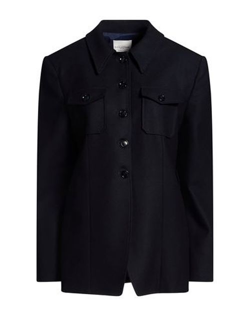 Woman Jacket Navy Size 10 Virgin Wool, Elastane