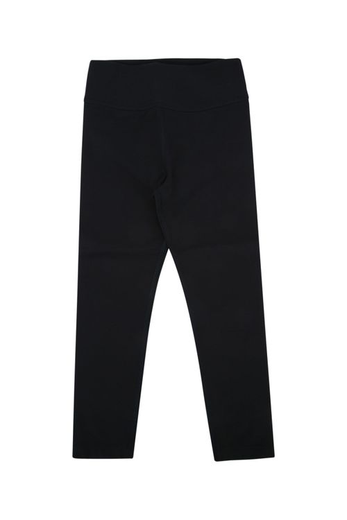 Stretch-Waist Leggings — Black