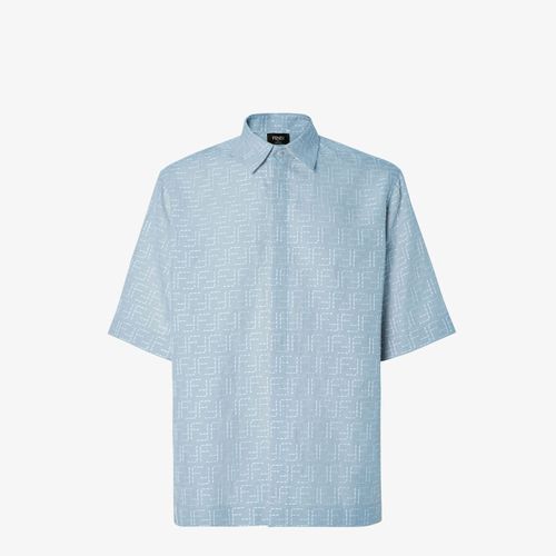 Linen Shirt with FF Pattern for Men - SS26