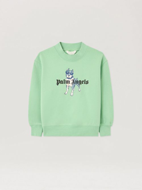 Palm Dog Crewneck Kids  Verde/green